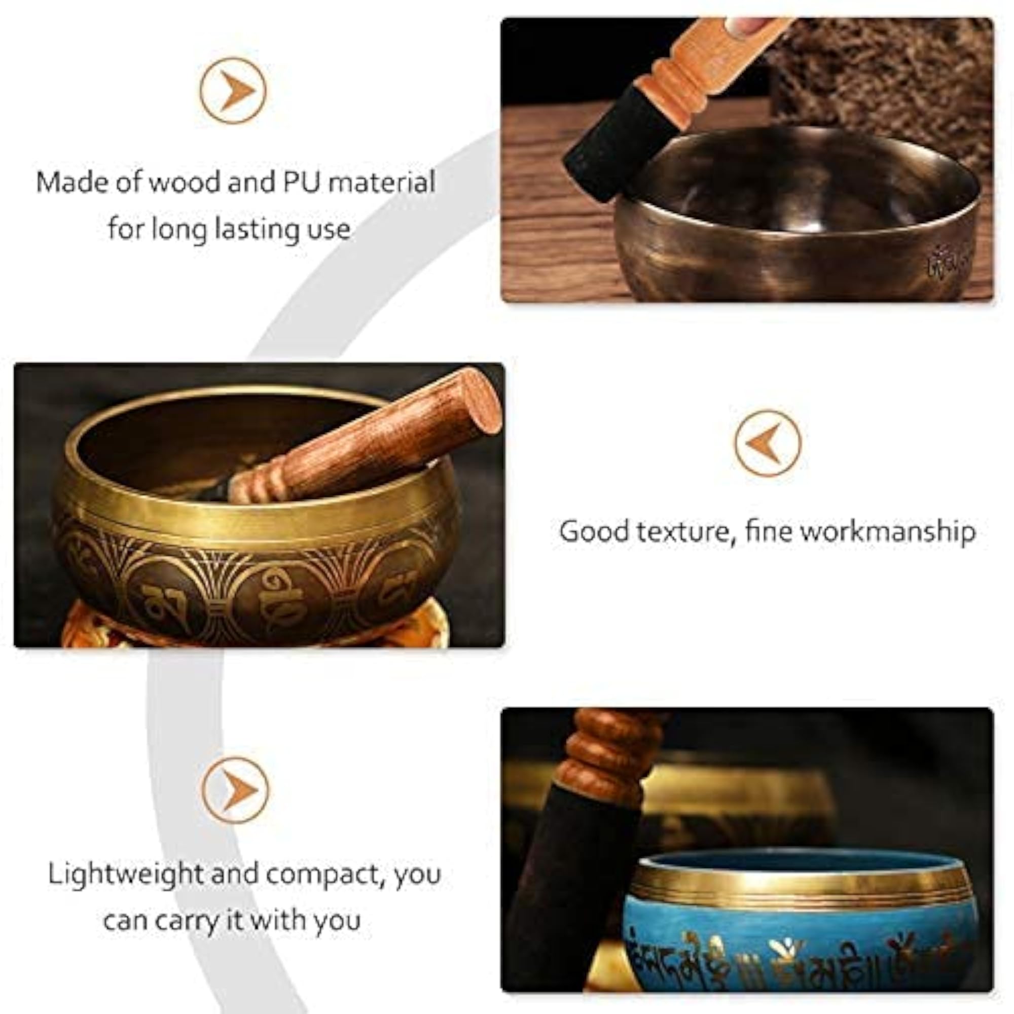 Craft Singing Bowl Stick Tibetan Bowl Mallet